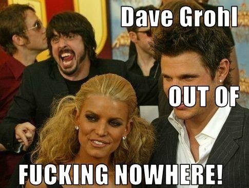 dave grohl photobomb